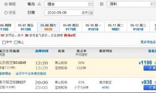 沈阳到深圳特价机票