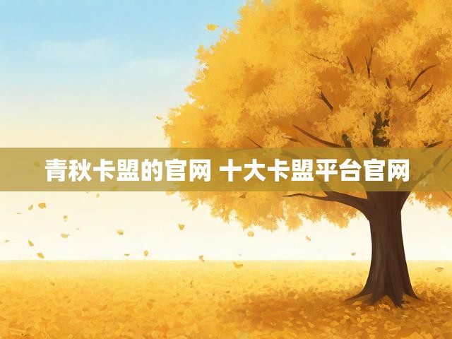青秋卡盟的官网 十大卡盟平台官网