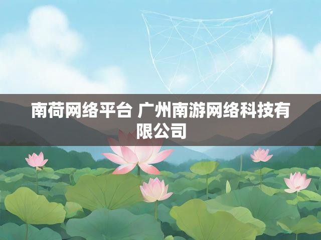 南荷网络平台 广州南游网络科技有限公司