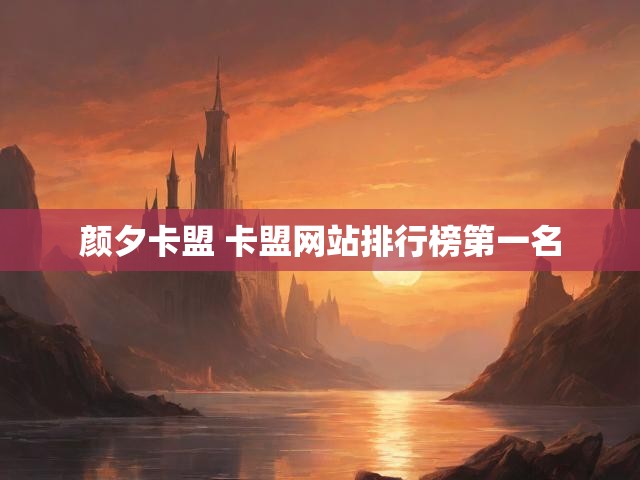 颜夕卡盟 卡盟网站排行榜第一名