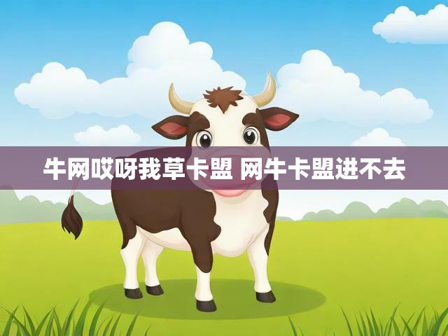 牛网哎呀我草卡盟 网牛卡盟进不去