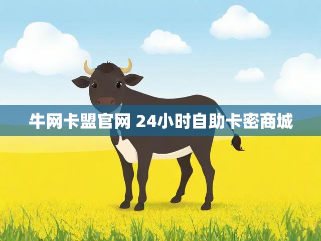 牛网卡盟官网 24小时自助卡密商城