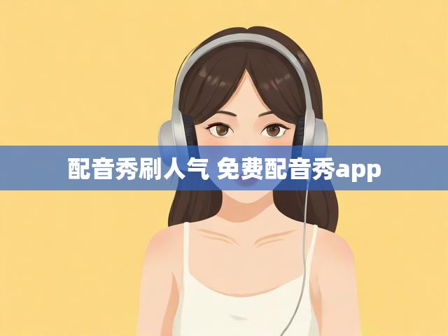 配音秀刷人气 免费配音秀app