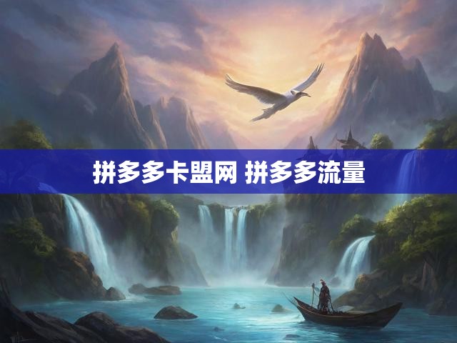 拼多多卡盟网 拼多多流量