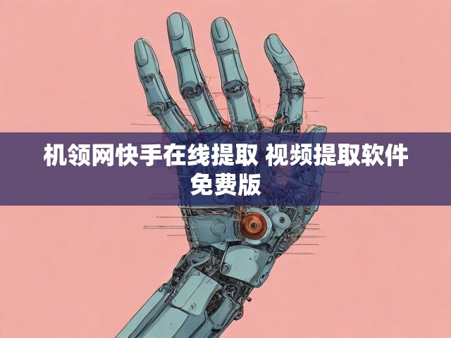 机领网快手在线提取 视频提取软件免费版