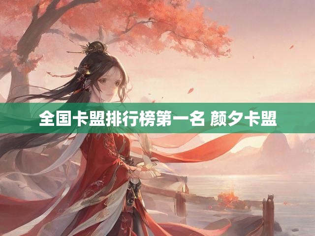 全国卡盟排行榜第一名 颜夕卡盟