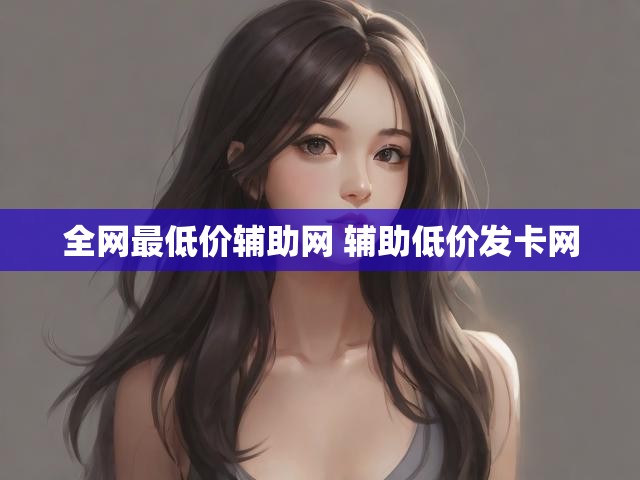全网最低价辅助网 辅助低价发卡网