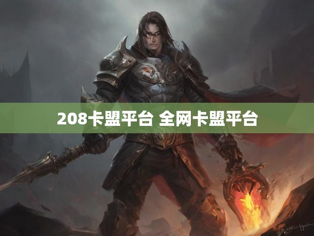 208卡盟平台 全网卡盟平台