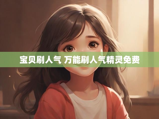 宝贝刷人气 万能刷人气精灵免费