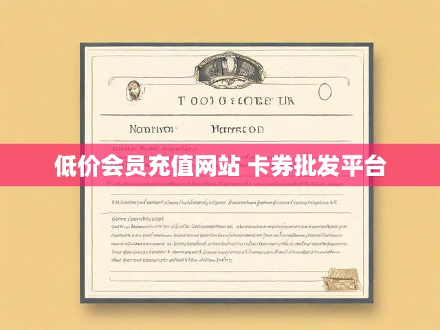 低价会员充值网站 卡券批发平台