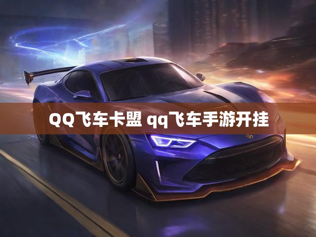 QQ飞车卡盟 qq飞车手游开挂