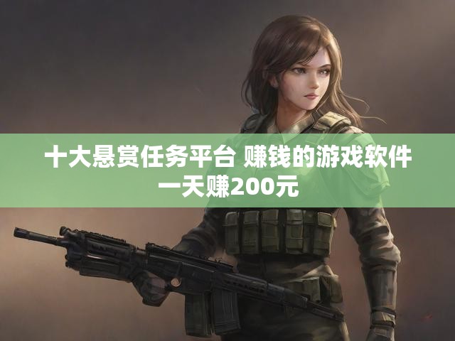 十大悬赏任务平台 赚钱的游戏软件一天赚200元