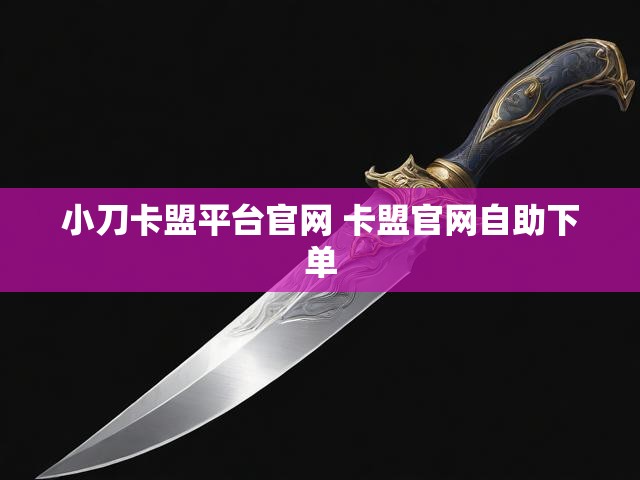 小刀卡盟平台官网 卡盟官网自助下单