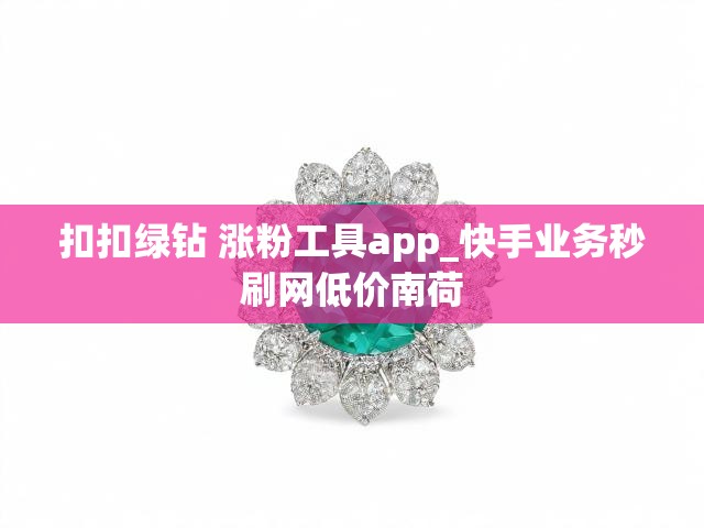扣扣绿钻 涨粉工具app_快手业务秒刷网低价南荷