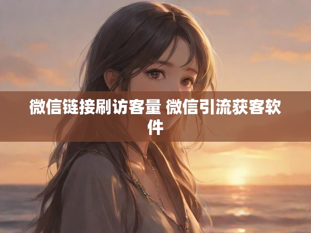 微信链接刷访客量 微信引流获客软件