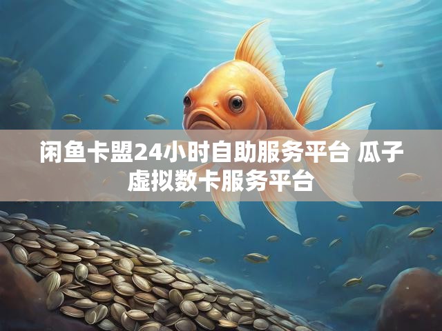 闲鱼卡盟24小时自助服务平台 瓜子虚拟数卡服务平台